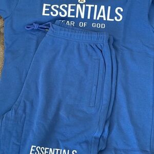 Fear of God Essentials Royal Blue Set